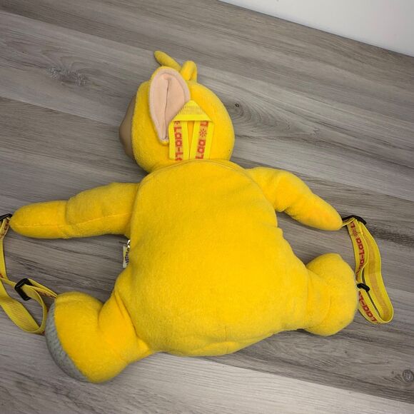 Vintage Teletubbie Laa Laa Yellow Plush Backpack 1990’s 15\